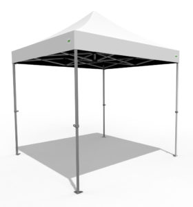 Pop-up telt 3×3 meter, 10pers inkl. vegger