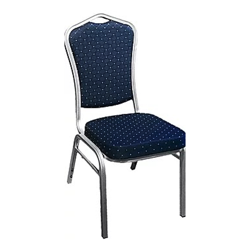 Bankettstol sølvgrå/blå