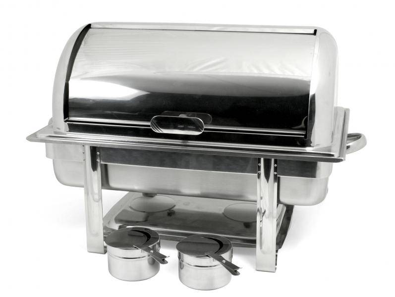 Vannbad/Chafing dish inkl. 2 stk brennpasta